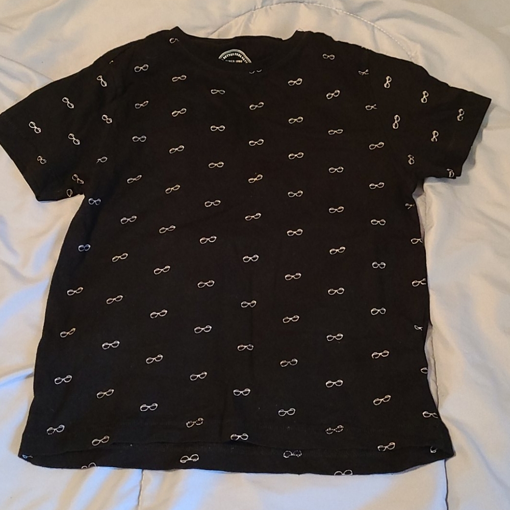 Cactus Boy's Black 5/6 Glasses fashion thsirt